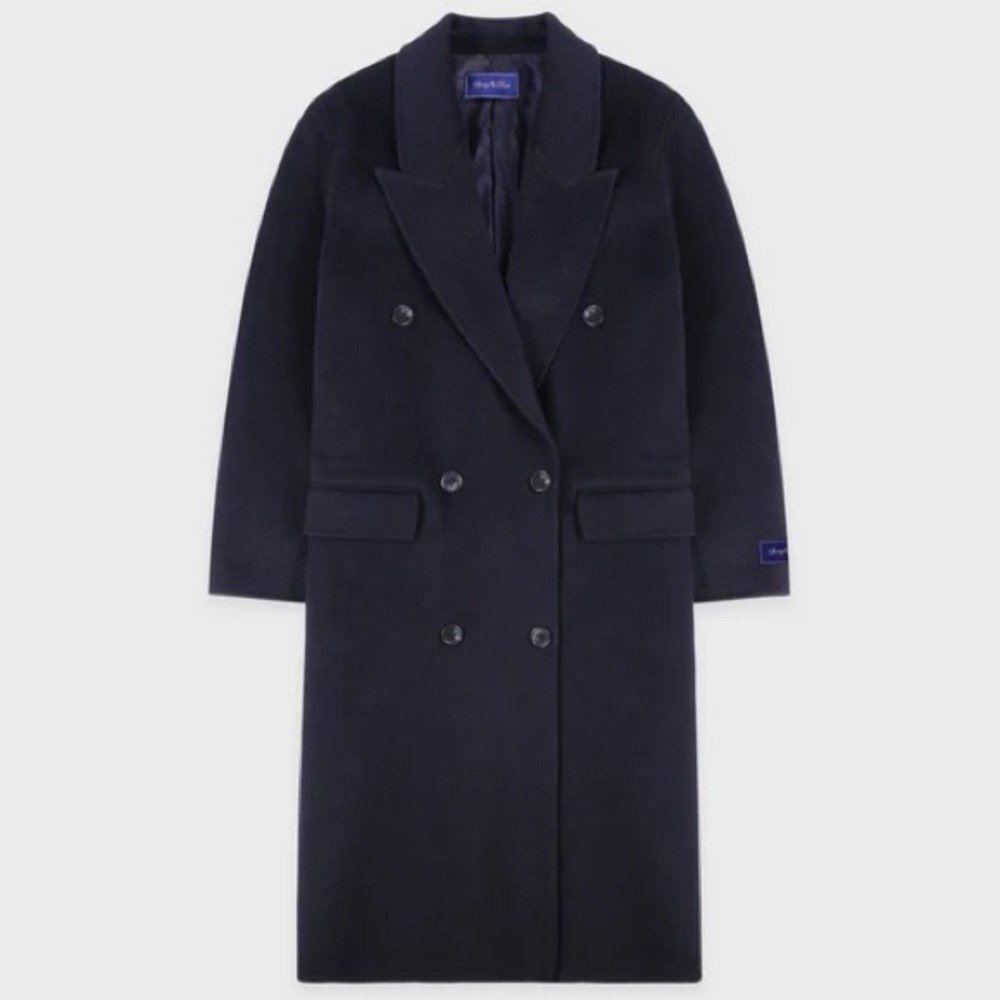 NWOT Sporty & Rich Double Faced DB Cashmere Coat